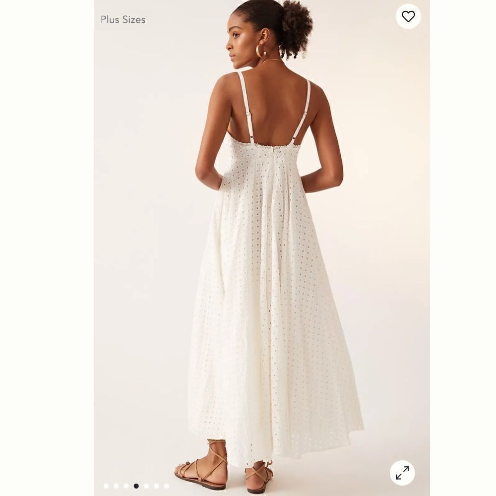 Anthropologie Forever That Girl Eyelet Maxi Dress Size S/P - Picture 5 of 9